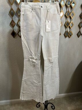 NWT Risen High Rise Wide Flare